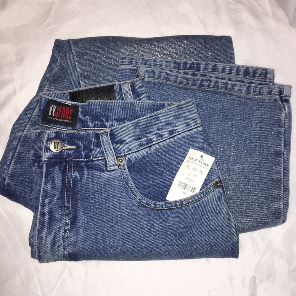 🆕 Bootcut Jeans Sz 10 Sparkly